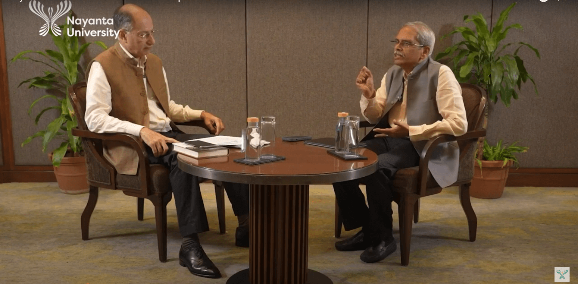 Naushad Forbes with Kris Gopalakrishnan