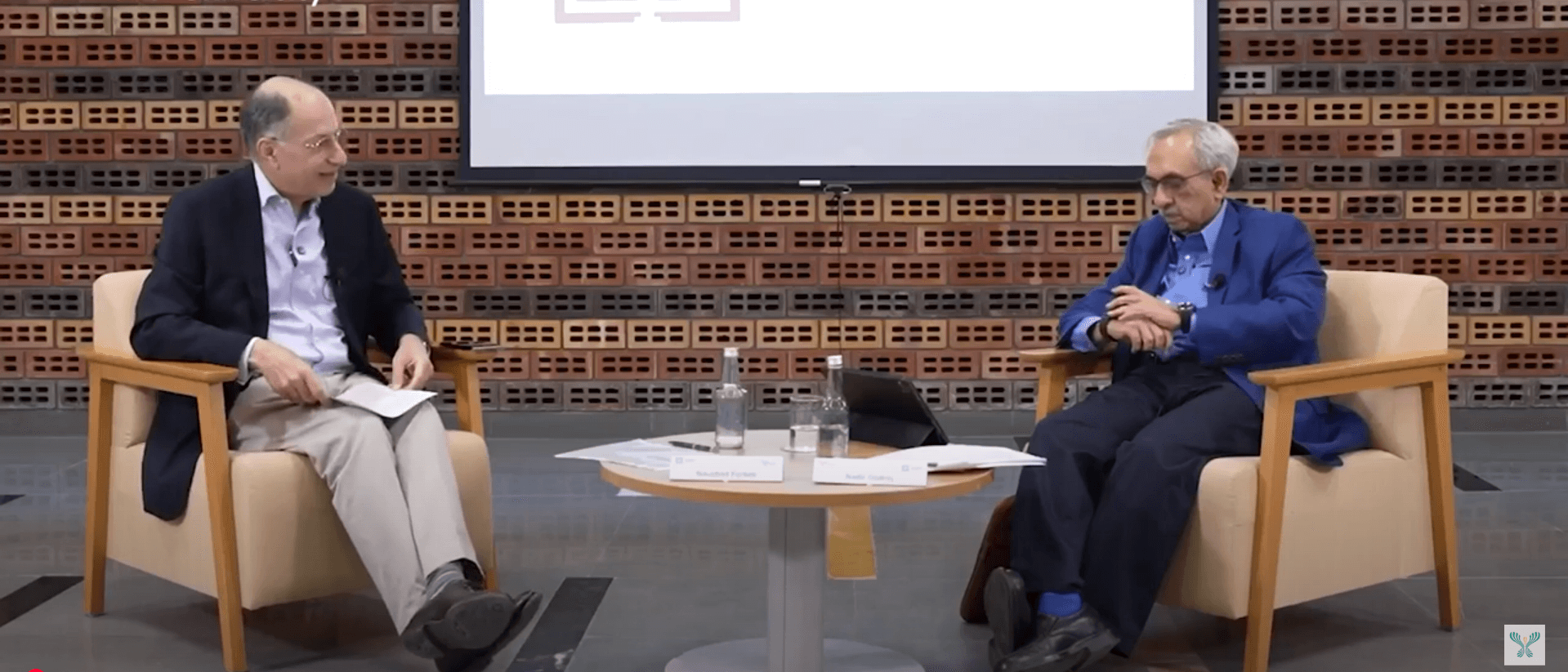 Naushad Forbes with Nadir Godrej